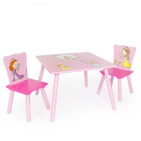 Pour enfants tableau avec chaises Princess
