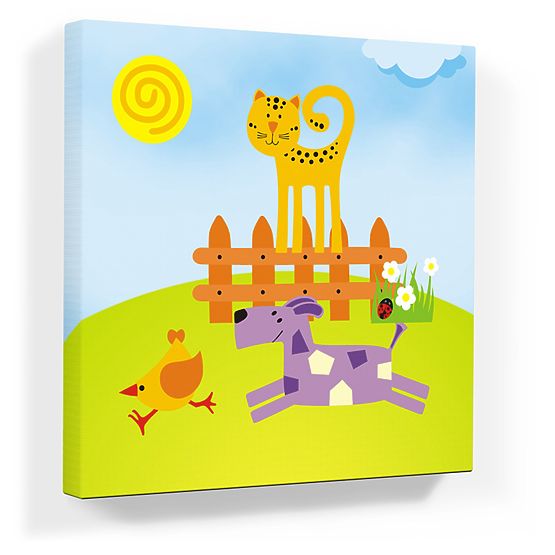 Pour enfants tableau č.06 - chienchien et chatte