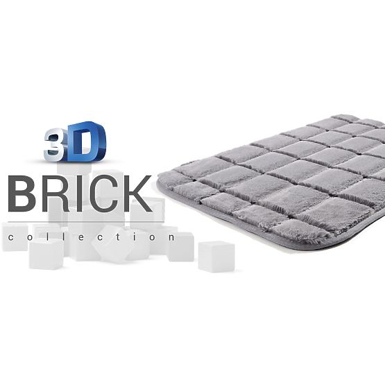 Pour enfants tapis 3D BRICK vert