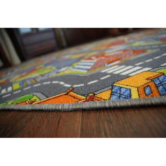 Tapis enfant BIG CITY - gris