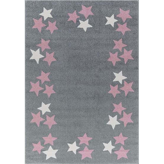 Pour enfants tapis BORDERSTAR gris rose