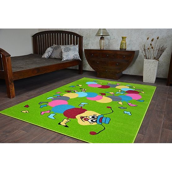 Pour enfants tapis FUNKY TOP chenille vert