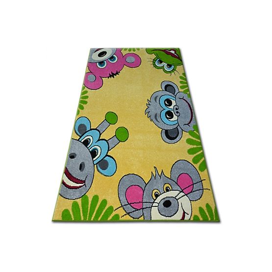 Pour enfants tapis FUNKY TOP TIG jaune