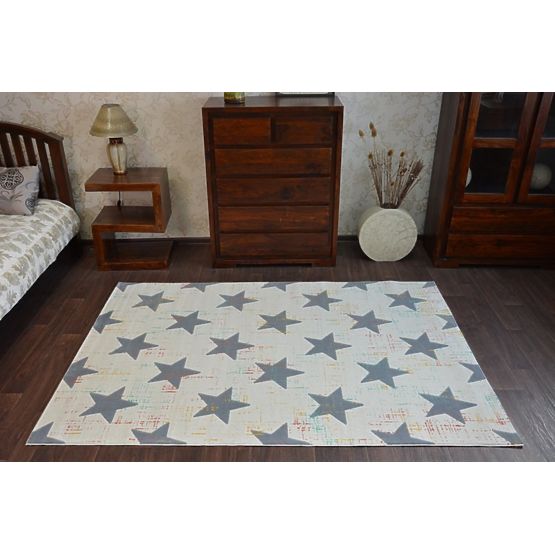 Pour enfants tapis Gris étoiles