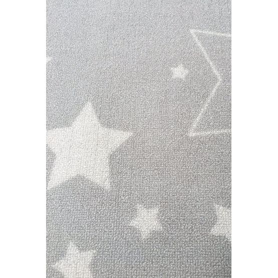 Pour enfants tapis LOVE YOU STARS argent-gris/blanc