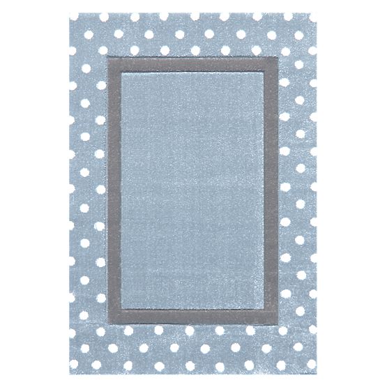 Pour enfants tapis Points gris-bleu/argent