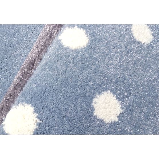 Pour enfants tapis Points gris-bleu/argent
