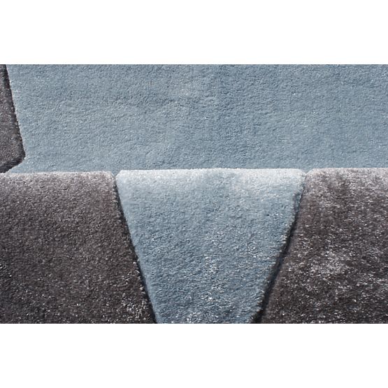 Pour enfants tapis STAR argent-gris/bleu
