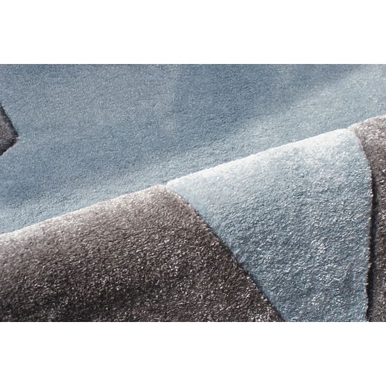 Pour enfants tapis STAR argent-gris/bleu