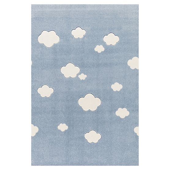 Pour enfants tapis Starlight bleu-blanc