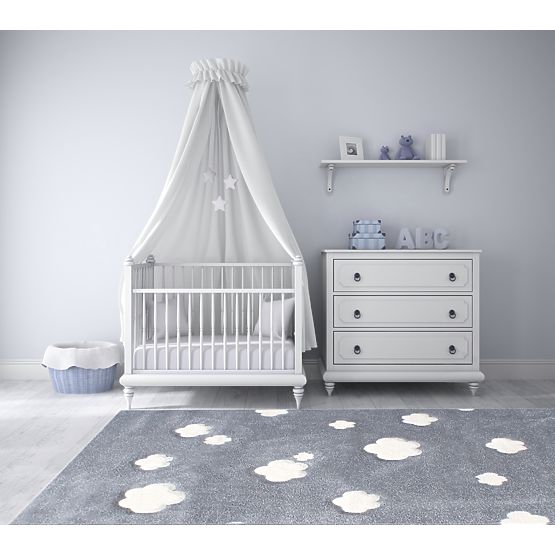 Pour enfants tapis Starlight gris argenté