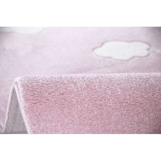 Pour enfants tapis Starlight rose et blanc