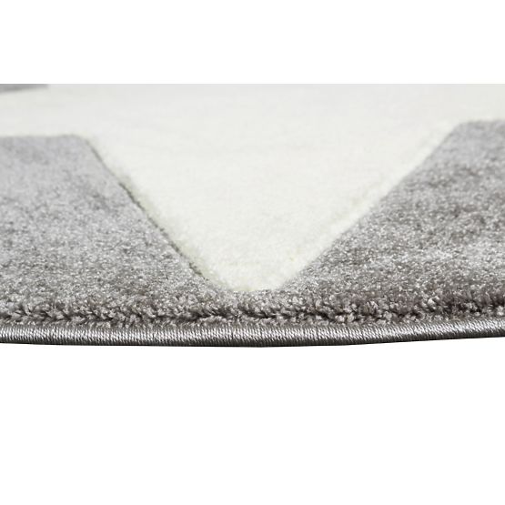 Pour enfants tapis STARS argent-gris/blanc