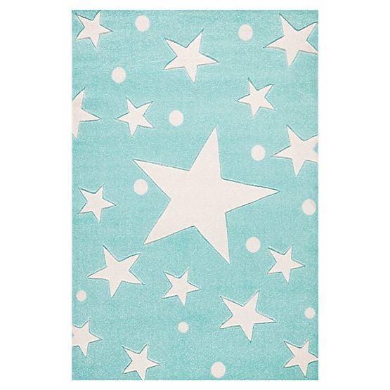 Pour enfants tapis STARS menthe