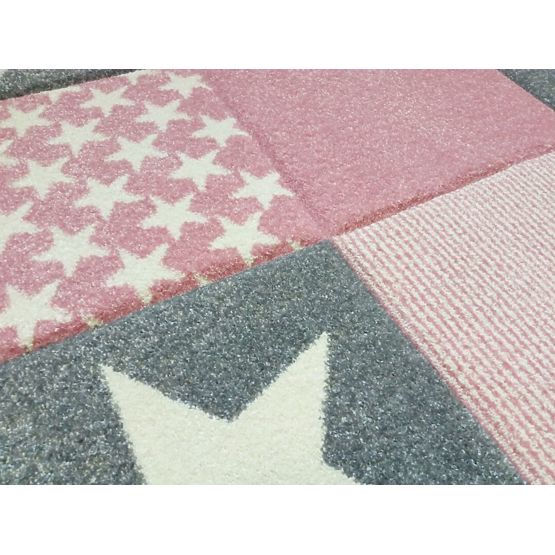 Pour enfants tapis Starwalk rose