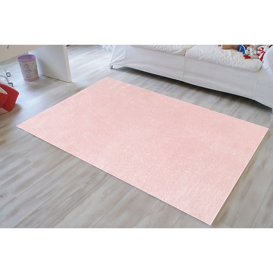 Pour enfants tapis unifarben rose