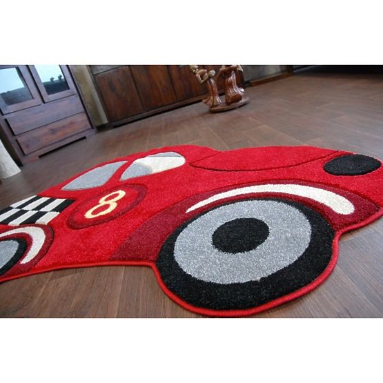 Pour enfants tapis VOITURE rouge