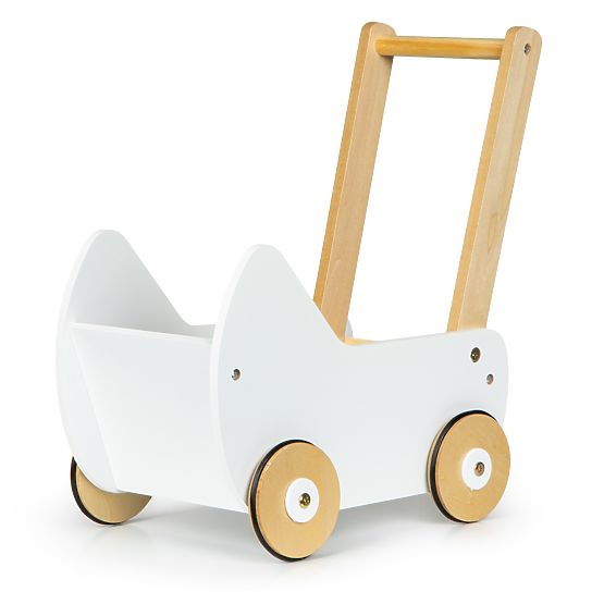 Poussette en bois pour poupées déambulateur ECOTOYS