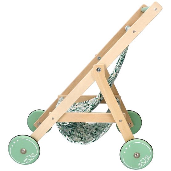 Poussette légère en bois pour poupées