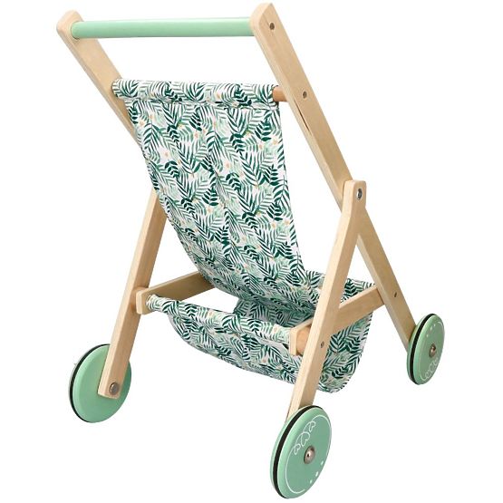 Poussette légère en bois pour poupées