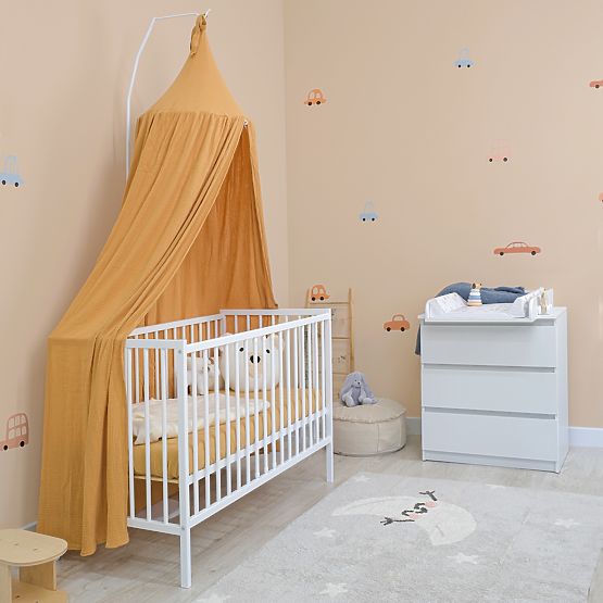Commode à langer STARDUST avec plan à langer - blanc