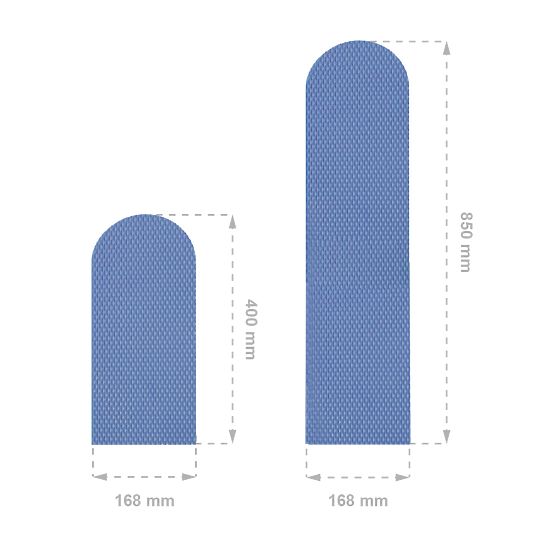 Protection murale en mousse - Panneaux bleus