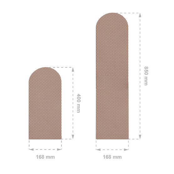 Protection murale en mousse - Panneaux marron