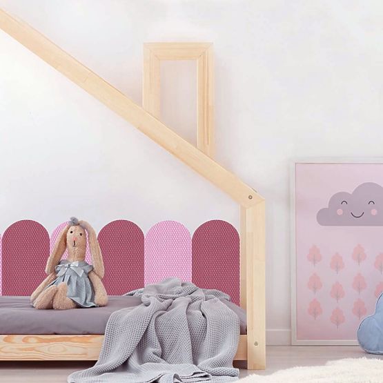 Protection murale en mousse - Panneaux roses