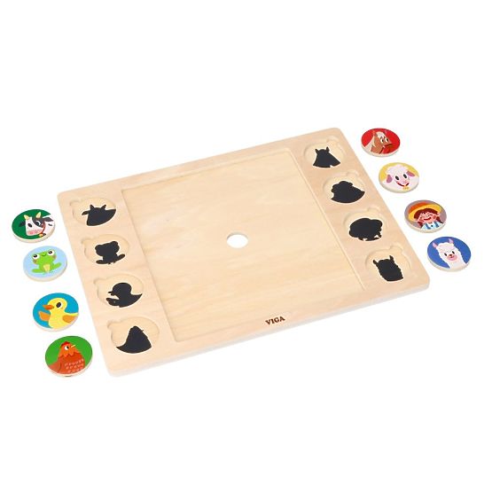 Puzzle 2 en 1 Ferme - jeu d'ombre
