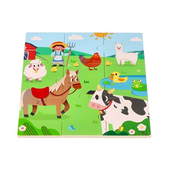 Puzzle 2 en 1 Ferme - jeu d'ombre