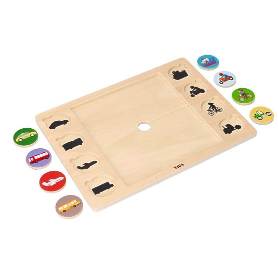Puzzle 2 en 1 Véhicules - puzzle et jeu trouve l'ombre