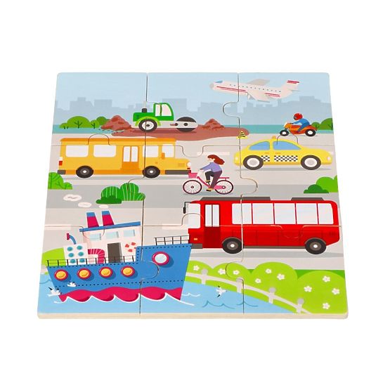 Puzzle 2 en 1 Véhicules - puzzle et jeu trouve l'ombre