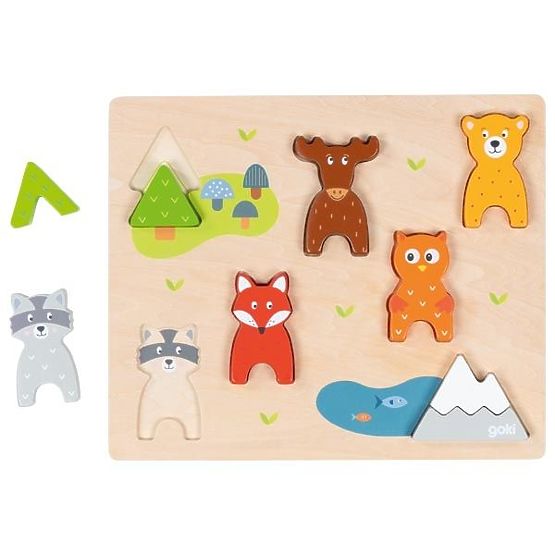 Puzzle 3D animaux de la forêt