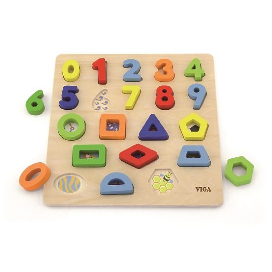 Puzzle 3D formes et chiffres
