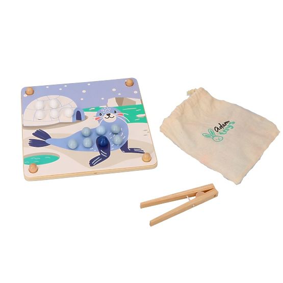 Puzzle avec billes Attrape et assemble les animaux arctiques