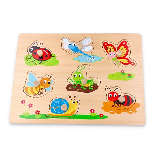 Puzzle avec poignées insectes