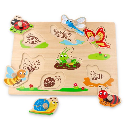 Puzzle avec poignées insectes