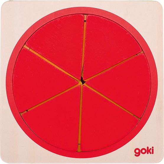 Puzzle cercle pour l'apprentissage des fractions