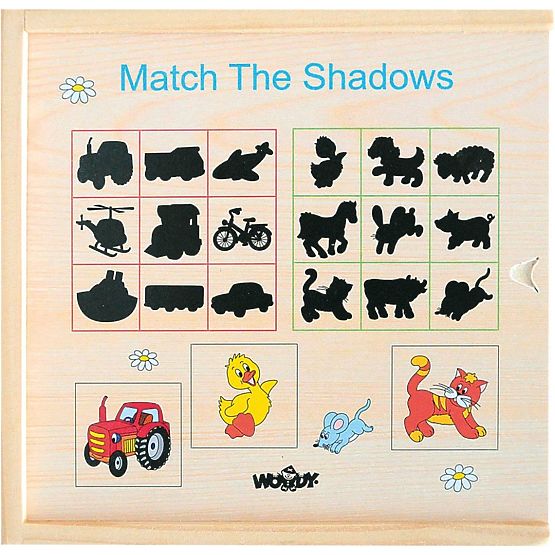 Puzzle d'assemblage trouve l'ombre