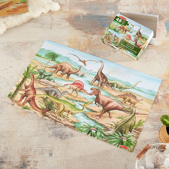 Puzzle de sol dinosaures 48 pièces