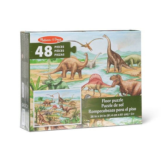 Puzzle de sol dinosaures 48 pièces