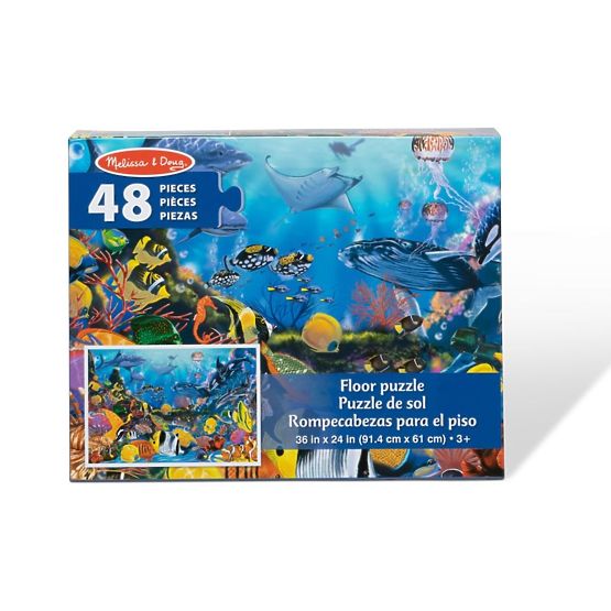 Puzzle de sol monde sous-marin 48 pièces