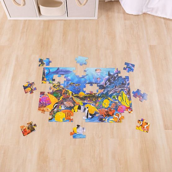 Puzzle de sol monde sous-marin 48 pièces