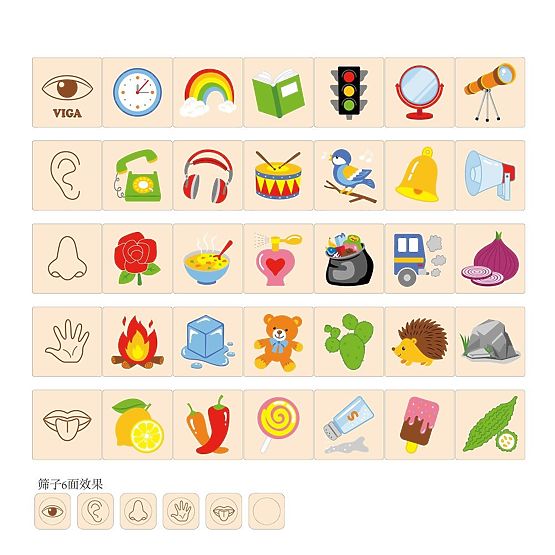 Puzzle de tri des sens