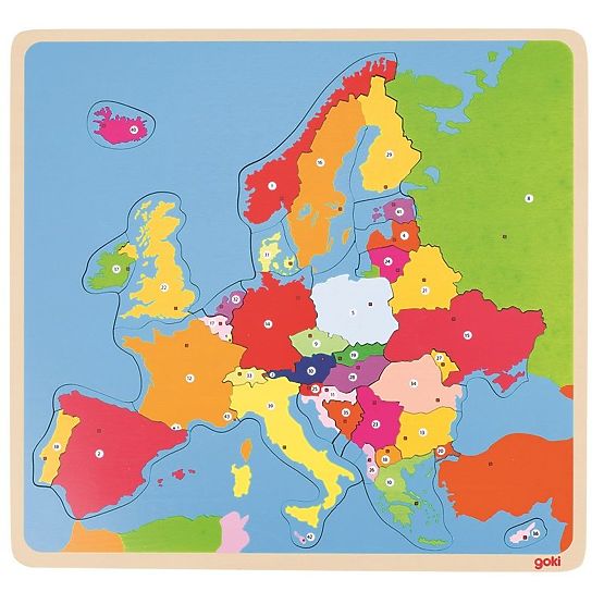 Puzzle éducatif Carte de l'Europe - puzzle en bois