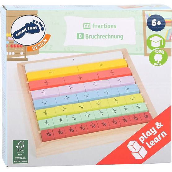 Puzzle éducatif sur les fractions