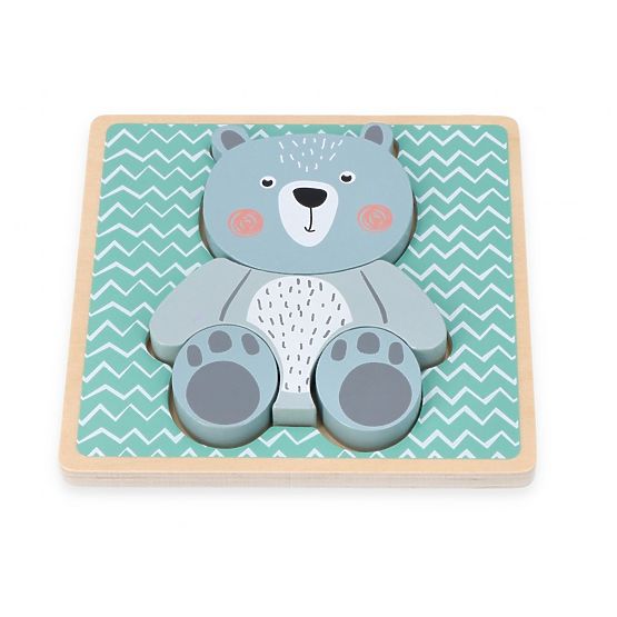 Puzzle en bois avec ourson