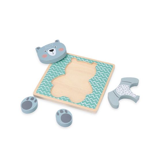 Puzzle en bois avec ourson