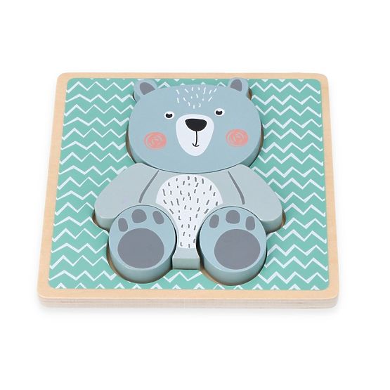 Puzzle en bois avec ourson