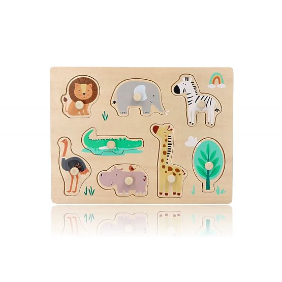 Puzzle en bois avec poignées Safari